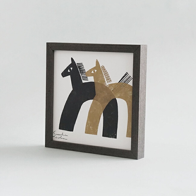 楽天市場】【特典あり】アートフレーム M イオクサツキ Horse[馬 午 絵