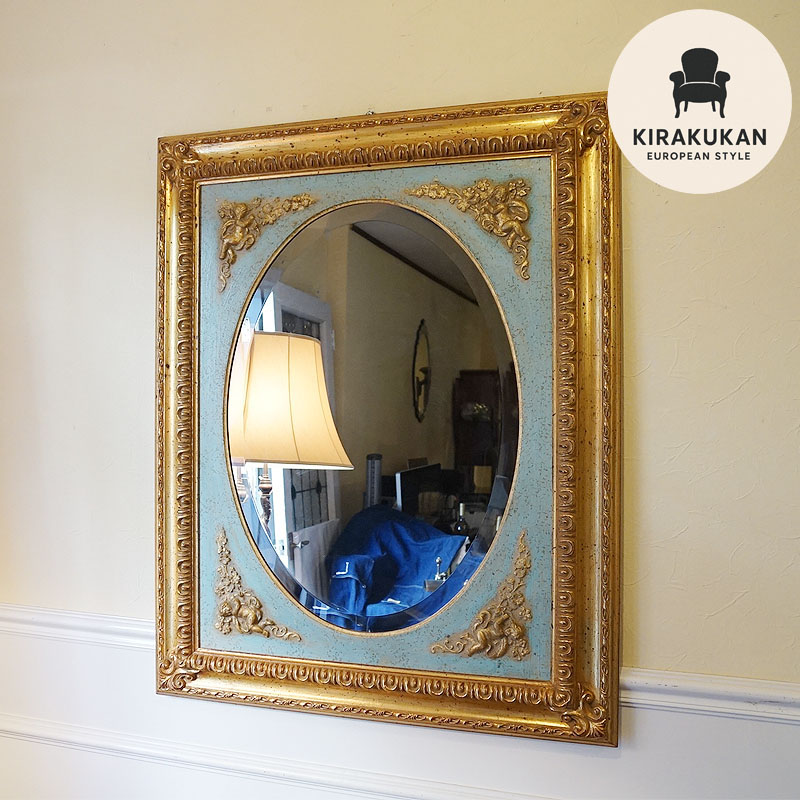 楽天市場】鏡 壁掛け アンティーク イタリア製 鏡 ミラー クラシック