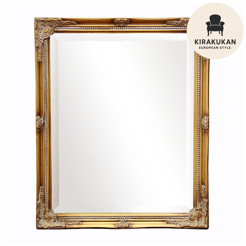 楽天市場】鏡 壁掛け アンティークスタイル 壁掛けミラー ゴールド 鏡