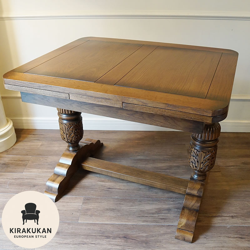 楽天市場】アンティーク家具 ダイニング5点セット 伸縮 伸長式