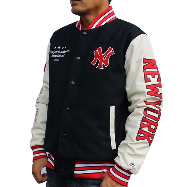 楽天市場】マジェスティック ヤンキース スタジャン メンズ ジャンパー