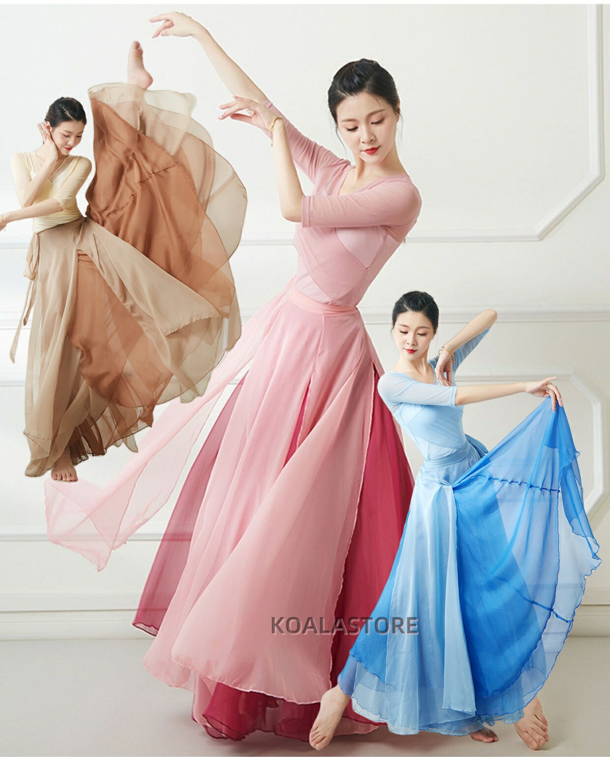 楽天市場】720度ダンススカート 広げる裾 古典ダンススカート 単品