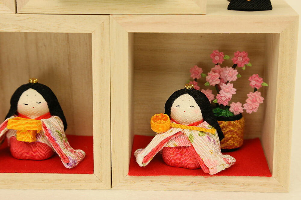 楽天市場】雛人形 おしゃれ ひな人形 箱段お飾りセット 5人飾り