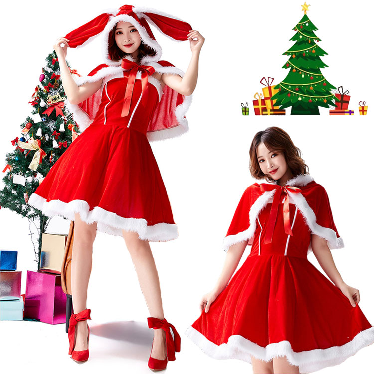 楽天市場】レディース クリスマス コスプレ 2点セット 衣装 レディース