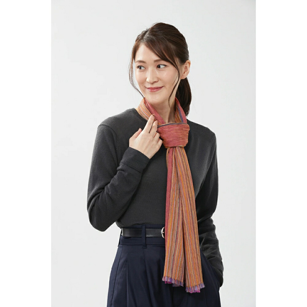 楽天市場】hikariful ロングスカーフ ショール カラフル シルク楊柳