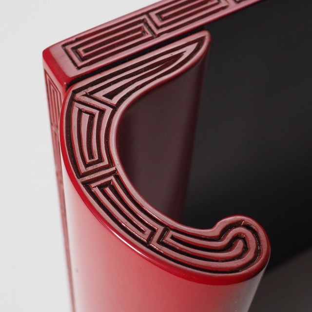 楽天市場】村上木彫堆朱 花台 飾り台 0001伝統的工芸品 華道 茶道