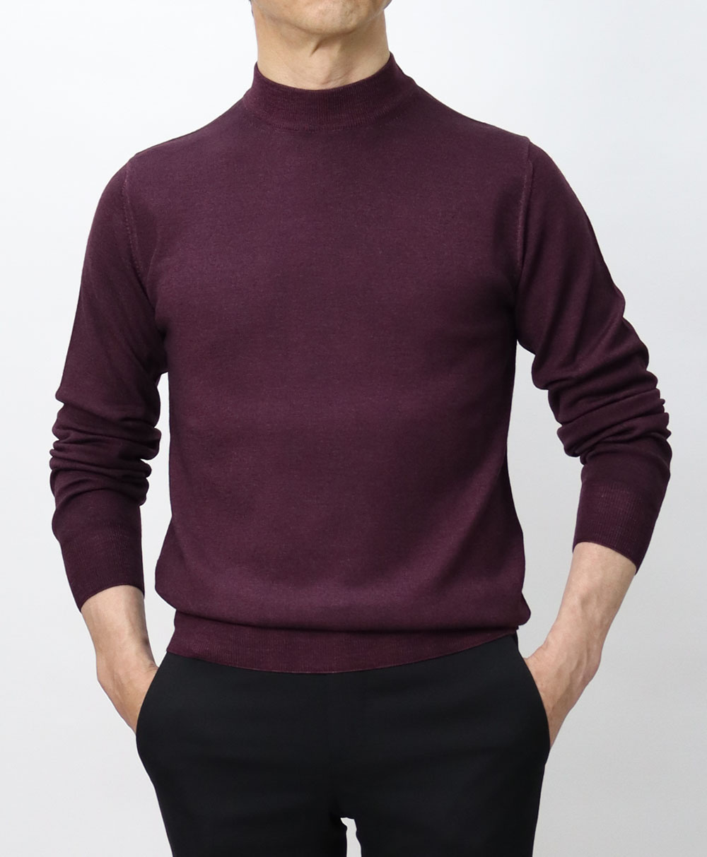 楽天市場】クルチアーニ / Cruciani / モックネック ハイゲージ ニット