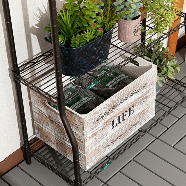 楽天市場】ルミナス ラック ガーデンラック 屋外 黒 スチールラック 幅