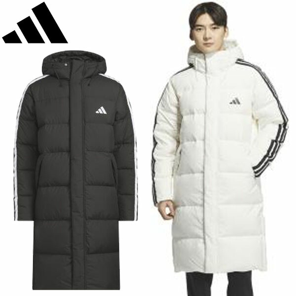 楽天市場】3ストライプス ダウンロングコート adidasの通販