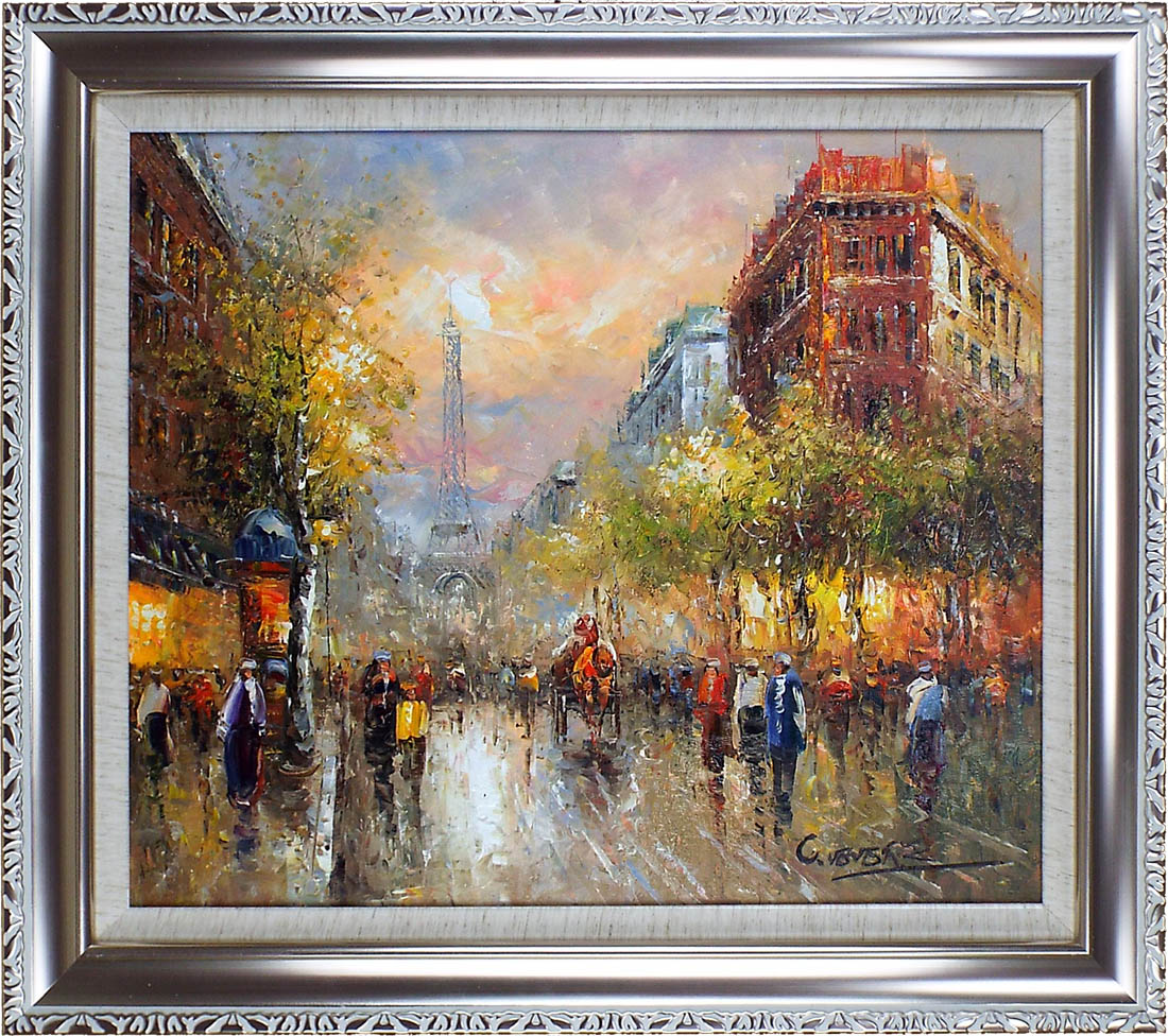 楽天市場】パリの絵 絵画 油絵 アートパネル開業祝い 開院祝い「パリの