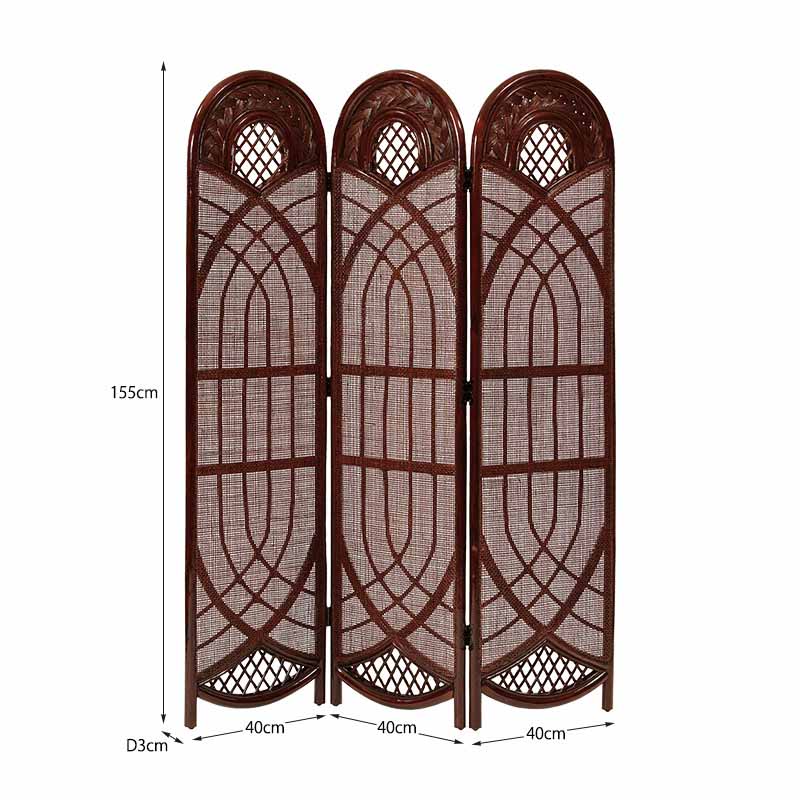 楽天市場】アジアン家具 パーテーション 3連 間仕切り 衝立 スクリーン