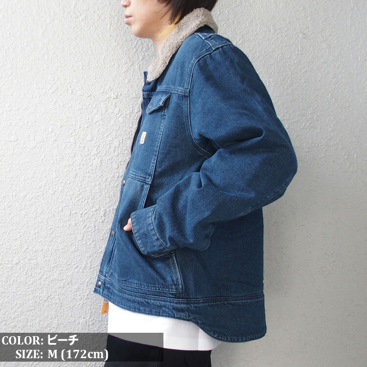 楽天市場】カーハート デニムジャケット リラックスフィット 裏ボア