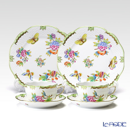 楽天市場】ヘレンド (HEREND) ヴィクトリア・ブーケ トリオセット ペア