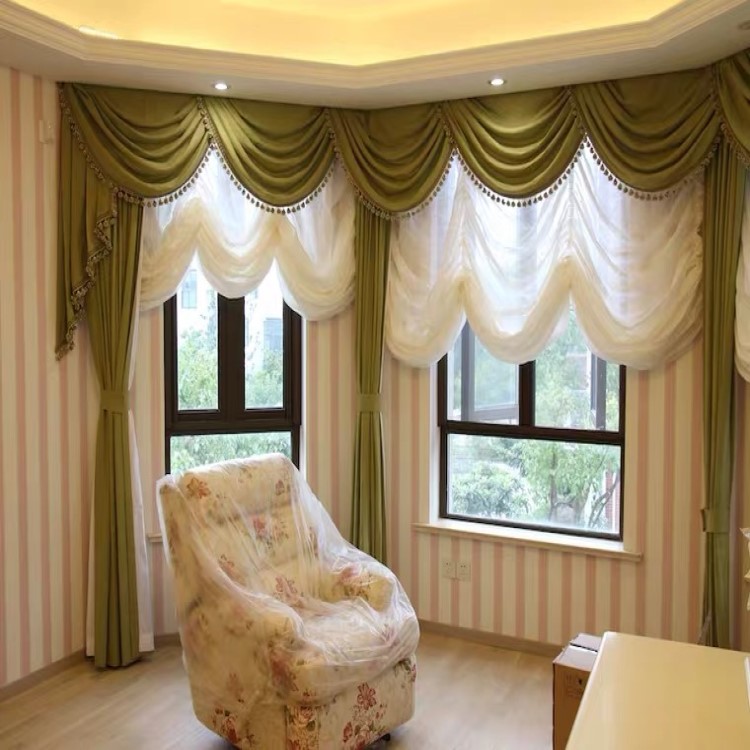 楽天市場】出窓 腰高窓 トリム付きスタイルレース 【バルーンスタイル