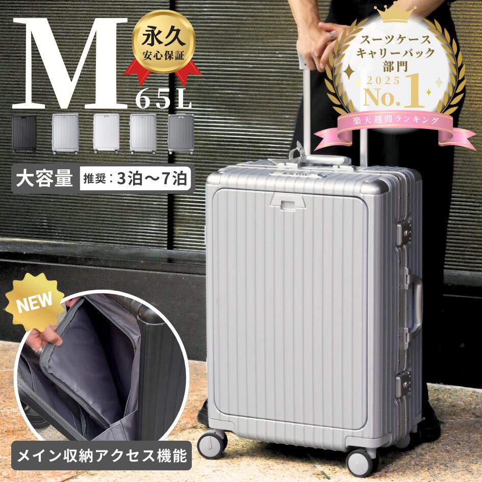 リベティ多機能キャリーケース【マットシルバーSサイズ】78 リベティ多