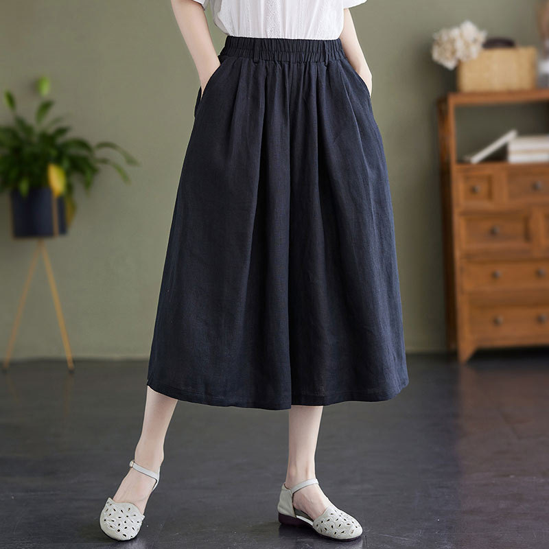 楽天市場】ワイドパンツ 7分丈 パンツ ボトムス レディース 夏