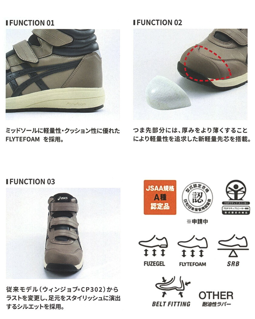 楽天市場】【P10倍】 安全靴 アシックス ウィンジョブ CP312 asics