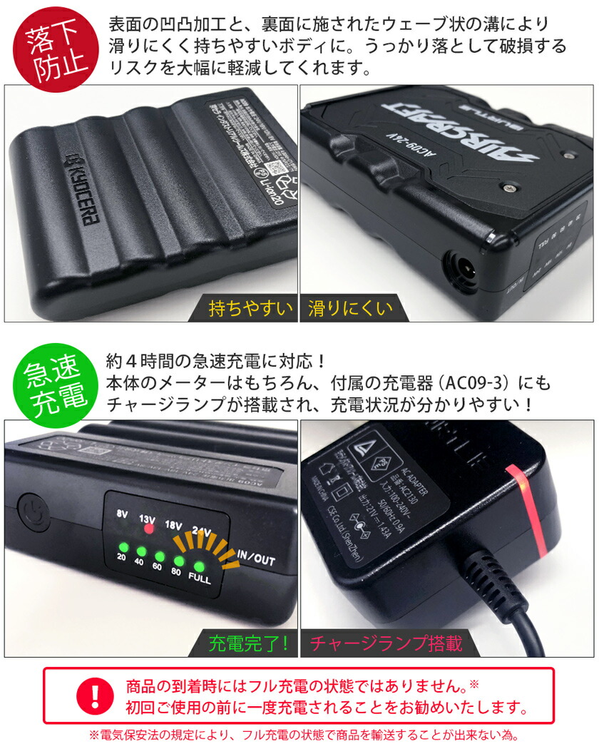 楽天市場】【P10倍】 【最短即日出荷】 2025年新型 バートル AC09 AC09