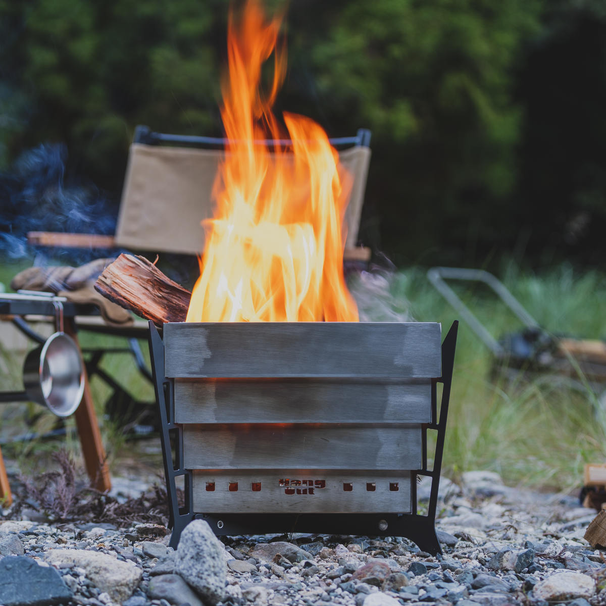 楽天市場】焚き火台 コンパクト komorebi （ 送料無料 ハングアウト