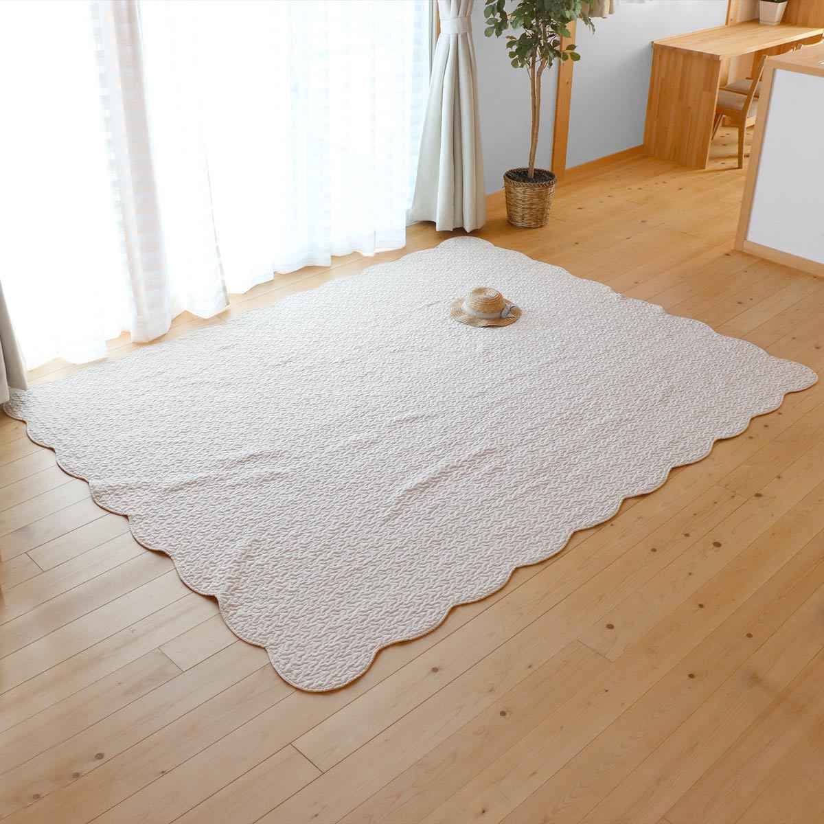 楽天市場】マルチカバー 花柄ウォッシュキルトマルチカバー 190×240cm