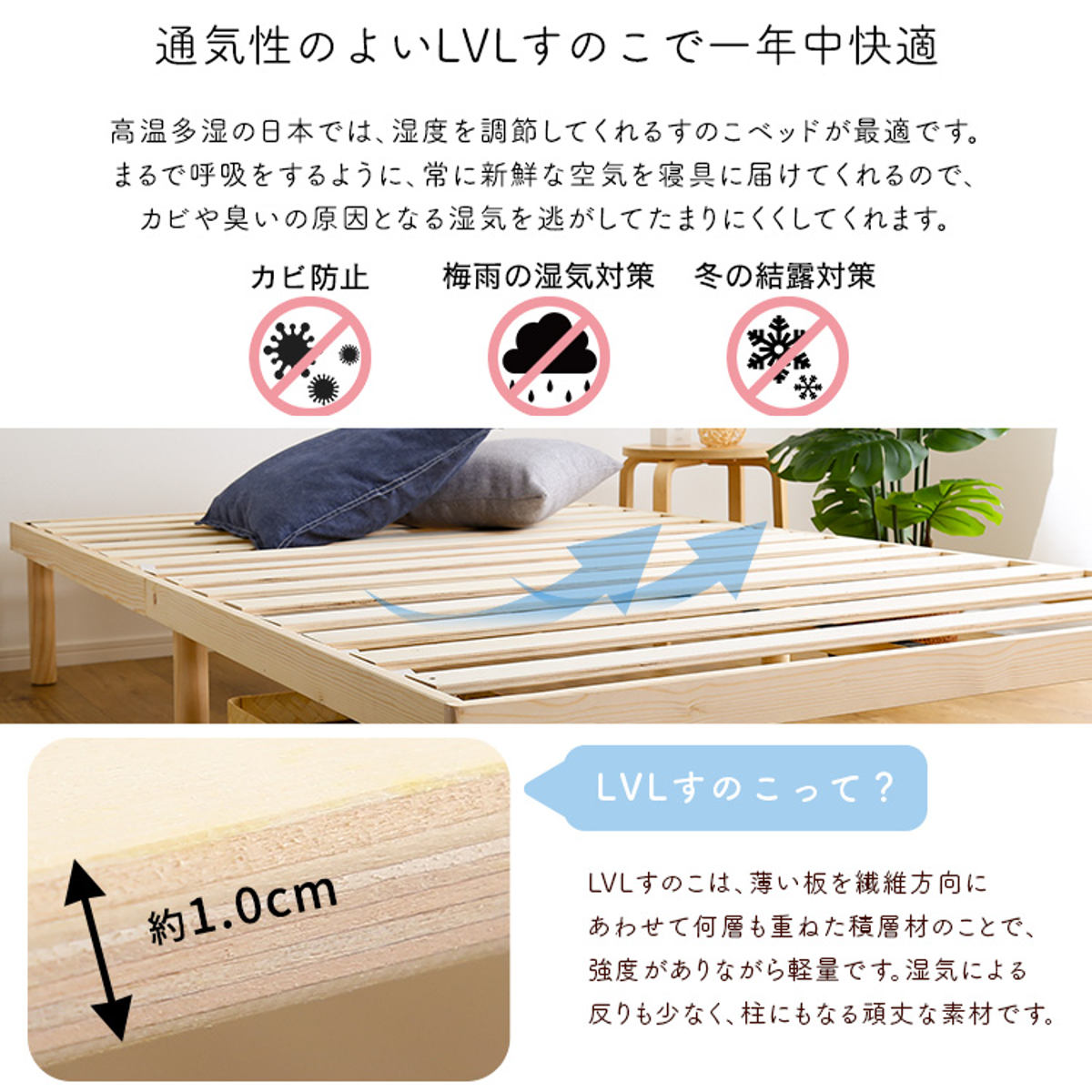 楽天市場】すのこベッド シングル 北欧パイン 天然木 耐荷重200kg