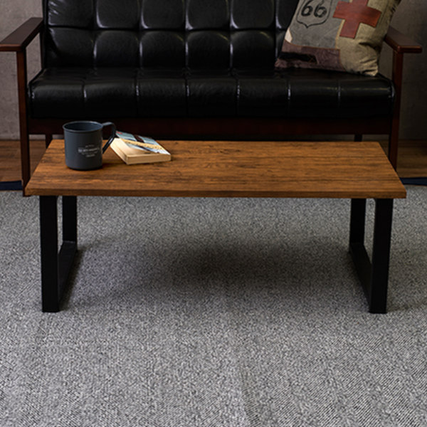 楽天市場】センターテーブル 幅90cm 奥行45cm 木目調 スチール脚