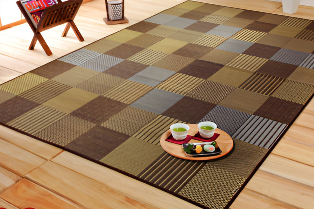 楽天市場】い草上敷き 純国産 袋織 い草ラグカーペット 京刺子 約191