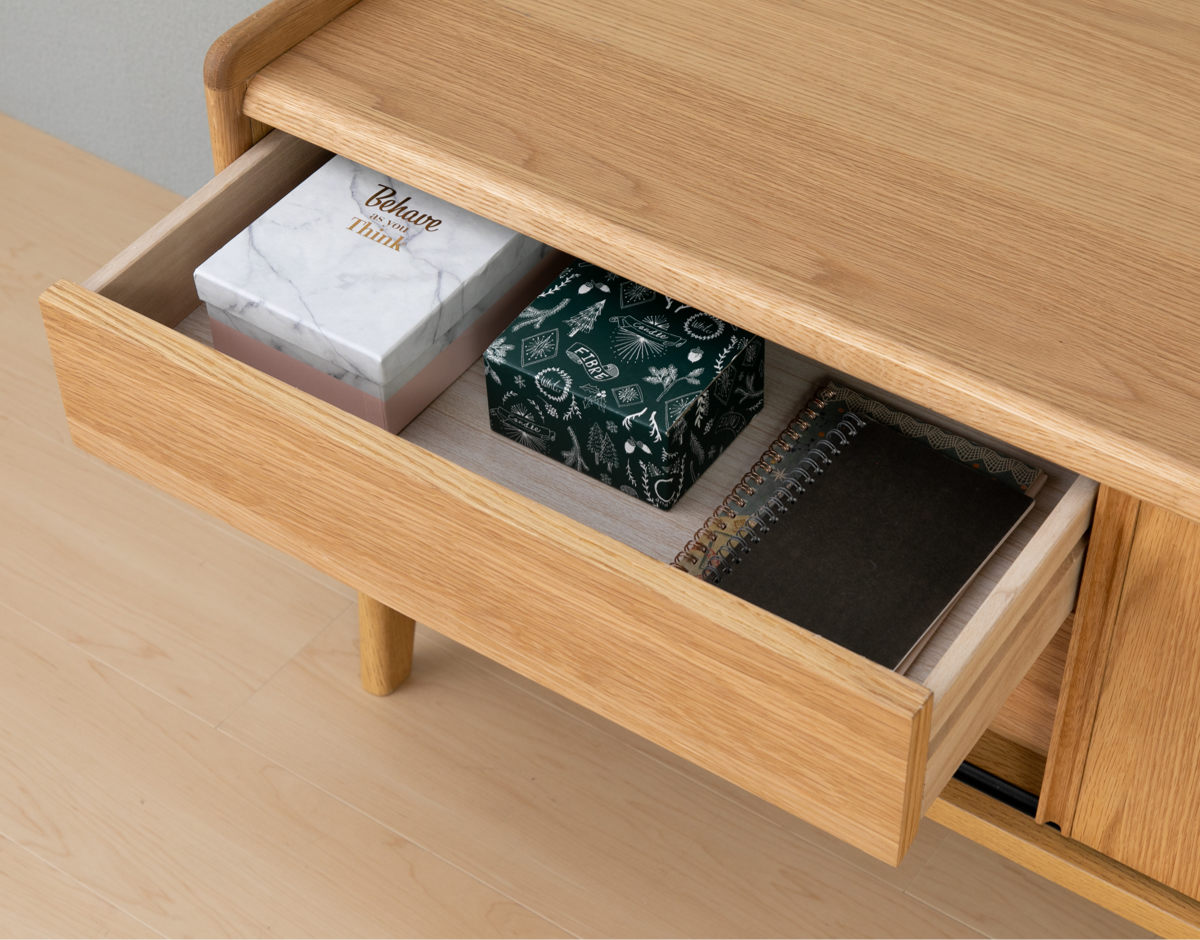 楽天市場】テレビ台 ローボード 北欧風 天然木突板 KICCA 幅110cm