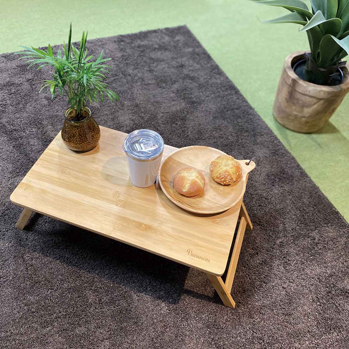 楽天市場】折りたたみテーブル バンブーテーブル バカンス 竹製 ロー