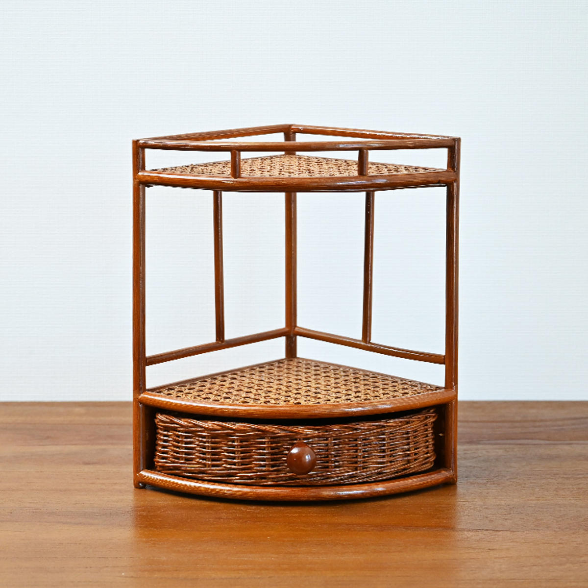 楽天市場】ミニラック 高さ32cm ラタン 軽量 天然木 （ ラタンラック