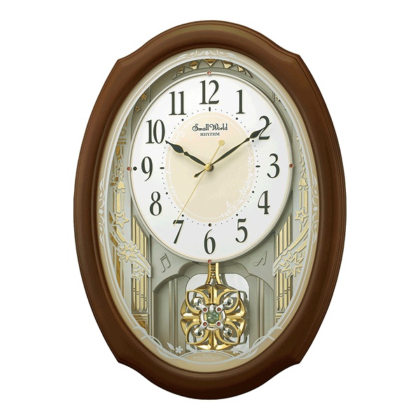 楽天市場】振り子時計 スモールワールドセレブレ 電波時計 30曲収録