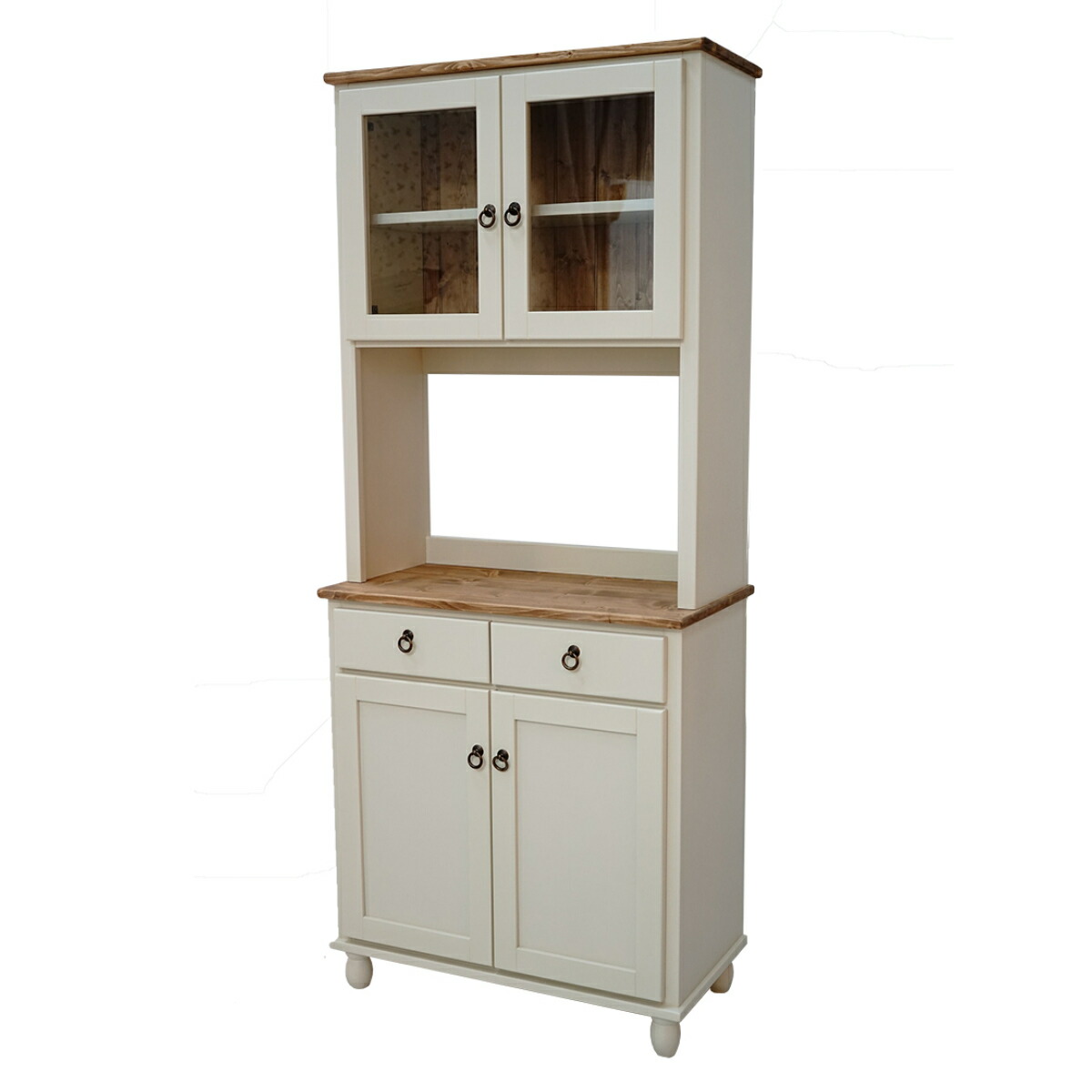 楽天市場】カップボード フレンチカントリー 食器棚 パイン材 Lavender