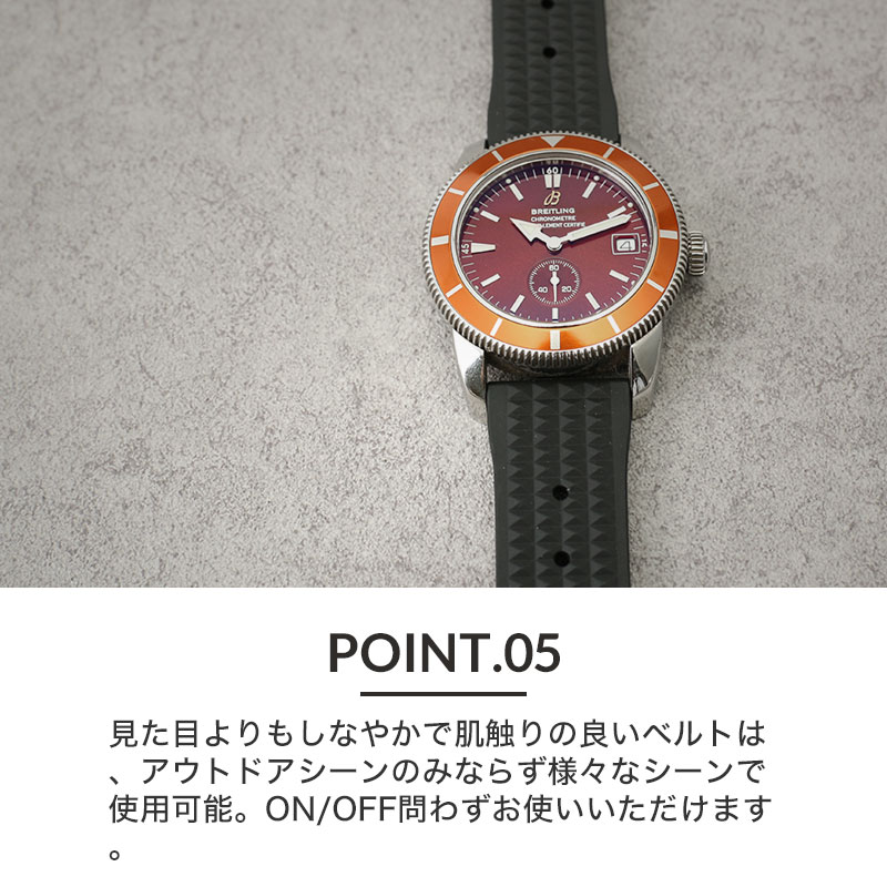 楽天市場】【ブライトリング BREITLING 対応 ベルト】MOD FKM VINTAGE