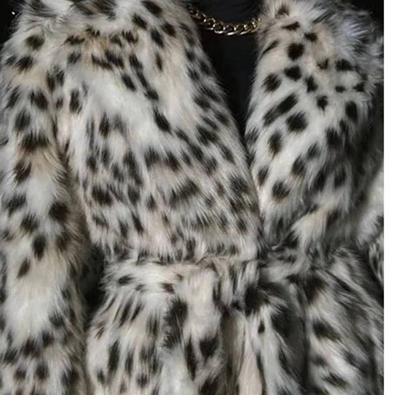 楽天市場】ロング丈コート レディース S-3XL ファージャケット ヒョウ