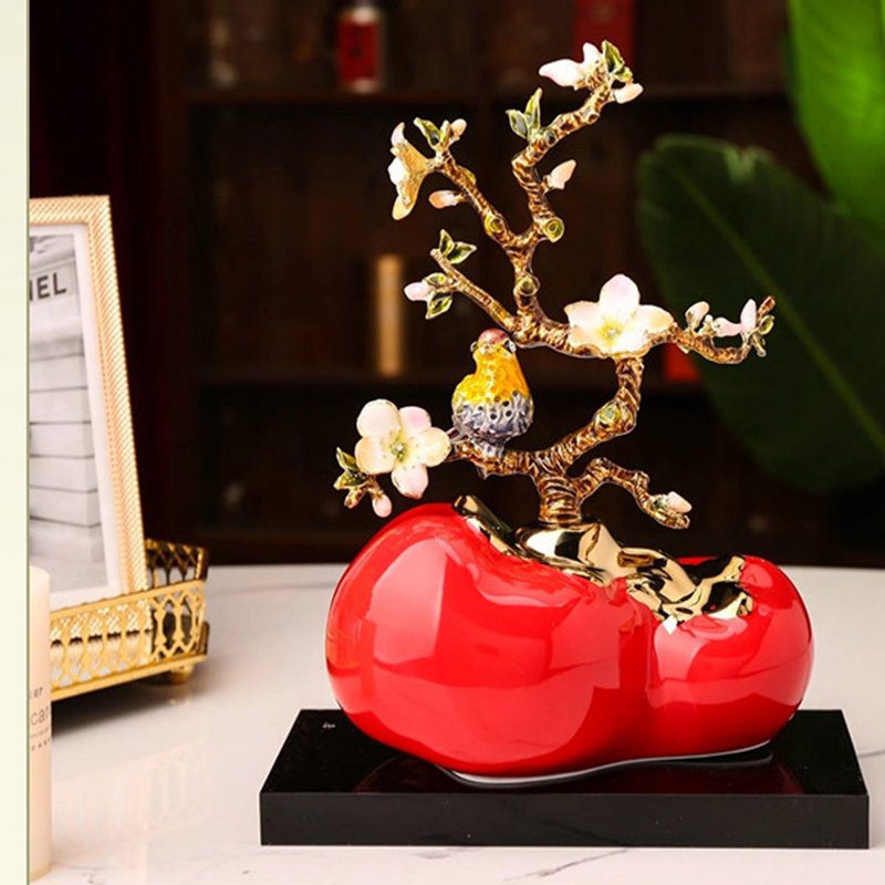 楽天市場】カキ 柿 置物 玄関置物 セラミック インテリア 風水グッズ