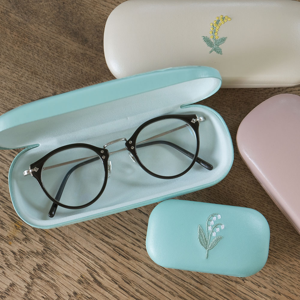 楽天市場】メガネケース オススメ かわいい 上品 ワンポイント 花