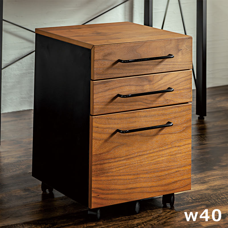 楽天市場】北欧 ワゴン サイドワゴン キャスター付き 3段 幅40cm