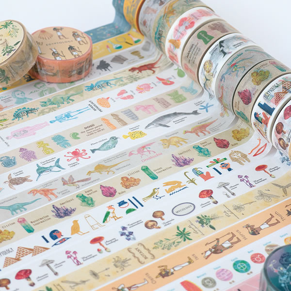 楽天市場】STUDY HOLIC マスキングテープ 考古学 15mm 8622 グリーン