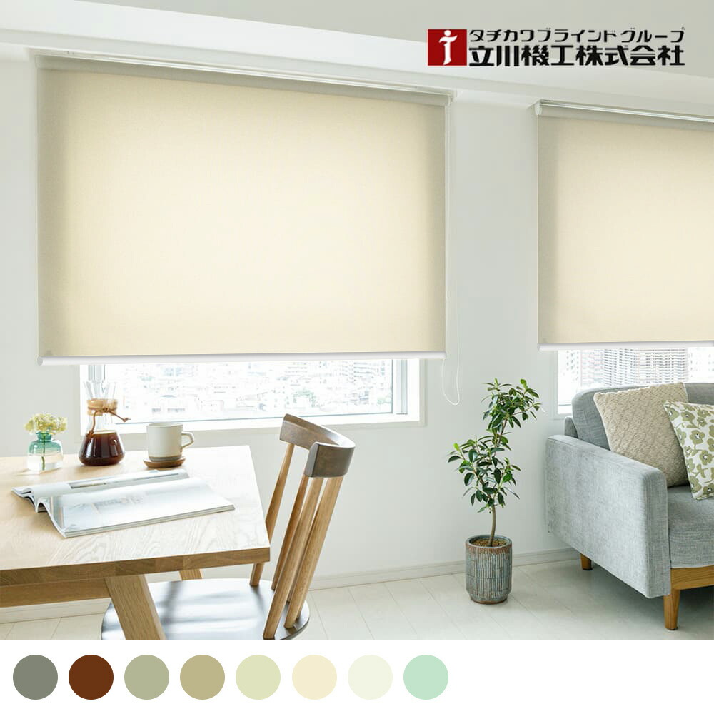 楽天市場】ロールスクリーン 立川機工 幅30〜200cm 非遮光 防炎 洗濯可