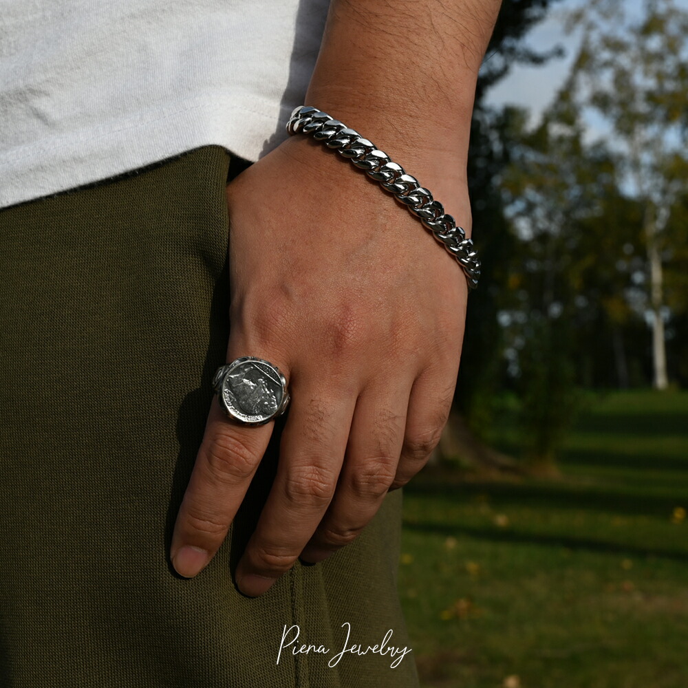 楽天市場】バッファロー ニッケル コインリング 指輪 レディース