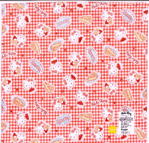 楽天市場】キャラクター ハンカチ キティ（ ギンガムチェック 赤系