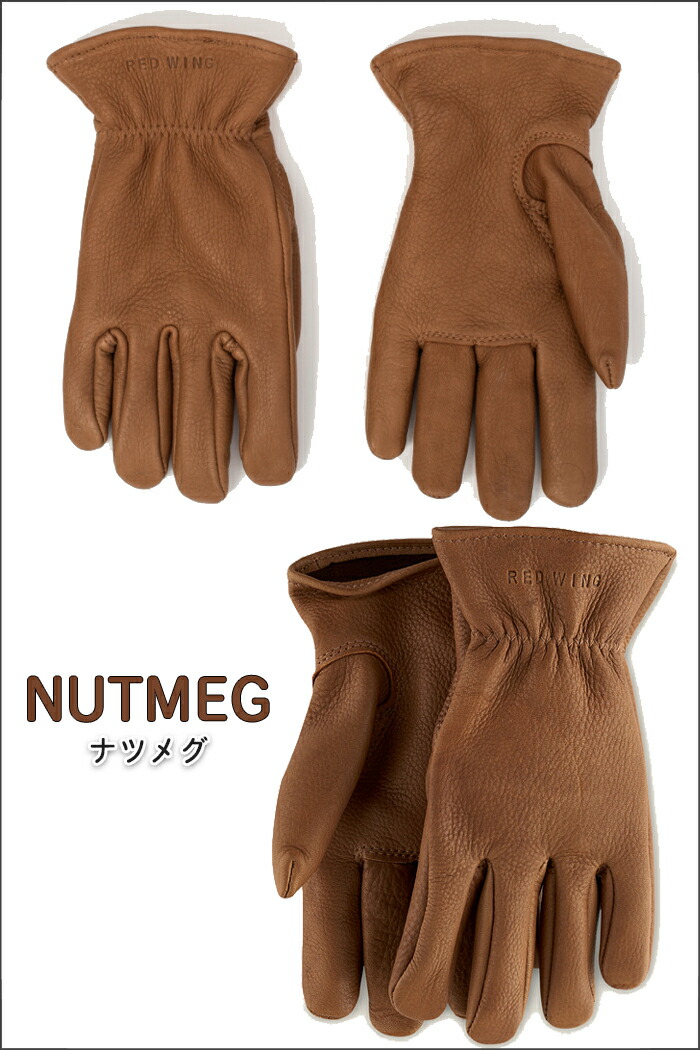 楽天市場】レッドウィング レザーグローブ REDWING 手袋 ナツメグ