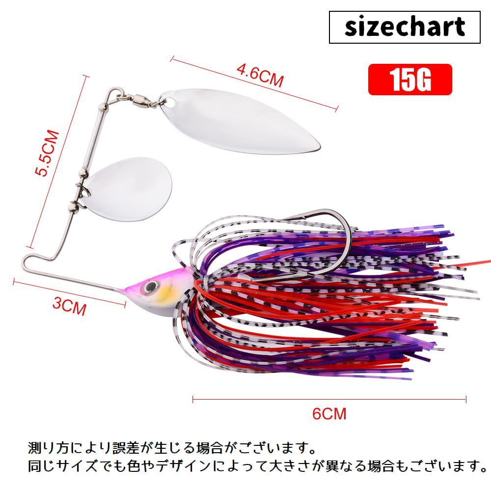 楽天市場】送料無料 スピナーベイトルアー ハードルアー フィッシング