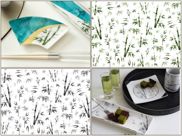 楽天市場】ポーセラーツ 転写紙 【白磁用・セット割】バンブー転写紙