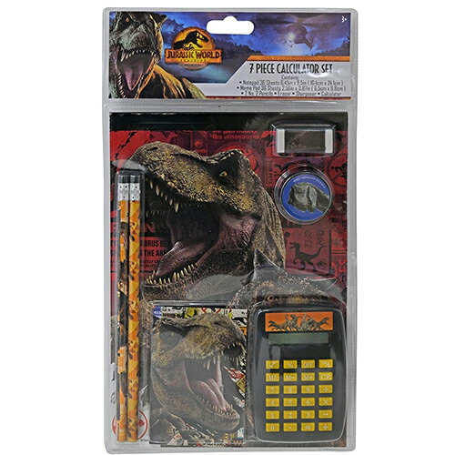 楽天市場】ジュラシックワールド 電卓入り ステーショナリーセット