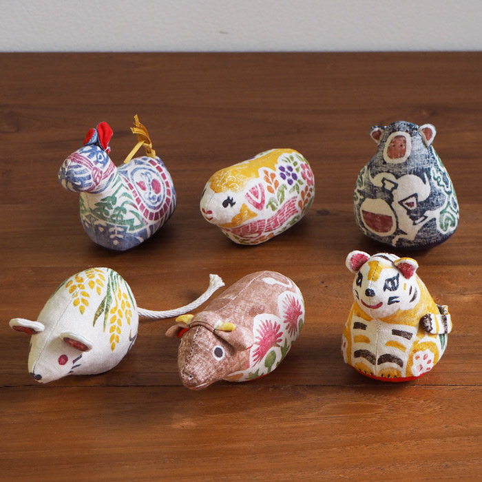 楽天市場】□真工藝 木版手染めぬいぐるみ 干支シリーズ・仔 十二支