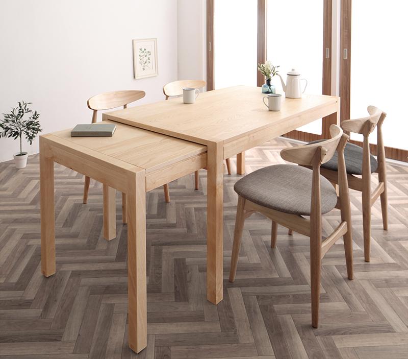 楽天市場】伸縮式 ダイニング 5点セット(テーブルW135-235×奥行80×高さ