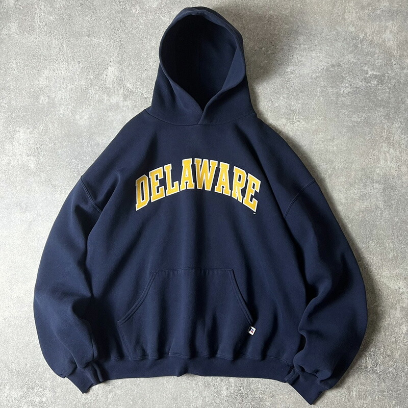 楽天市場】90s RUSSELL カレッジ プリント スウェット フード パーカー