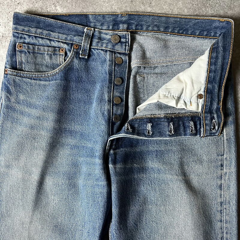 楽天市場】ヒゲ 90s USA製 Levis 501 デニム パンツ 32 33 / 90年代