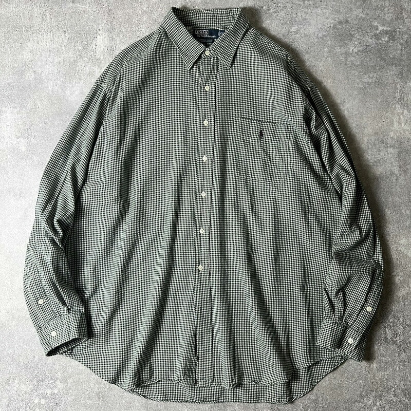 楽天市場】90s POLO RALPH LAUREN ギンガム チェック 長袖 コットン